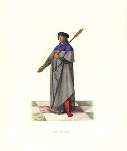Kral Louis XII altında topuz taşıyıcısı by Edmond Lechevallier Chevignard