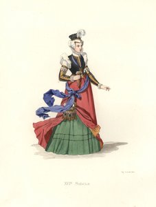 İsviçreli bayan by Edmond Lechevallier Chevignard
