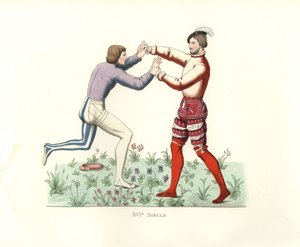 Fransız güreşçiler by Edmond Lechevallier Chevignard