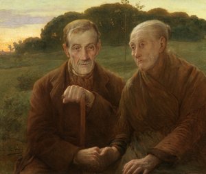 Hayatın Gün Batımı (tuval üzerine yağlıboya) by Edmond Theodor van Hove