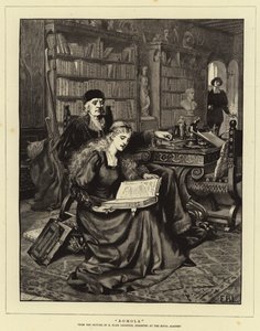 Romola (gravür) by Edmund Blair (after) Leighton