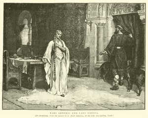 Earl Leofric ve Lady Godiva by Edmund Blair Leighton