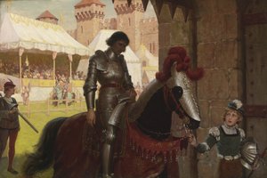 mağlup, 1884 by Edmund Blair Leighton