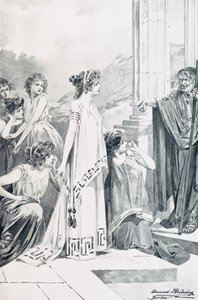 Goethes Faust için İllüstrasyon by Edmund Bruning