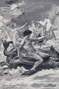 Goethes Faust için İllüstrasyon by Edmund Bruning