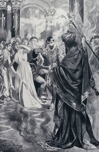 Goethes Faust için İllüstrasyon by Edmund Bruning