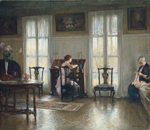 anne ve Meryem by Edmund Charles Tarbell