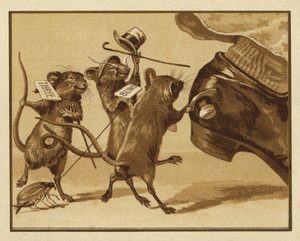 Üç Kör Fare için İllüstrasyon (renkli taş) by Edmund G. Caldwell