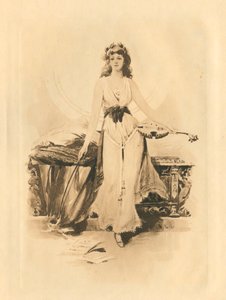 Aşk ve Güzellik Onuruna Elizabeth Dönemi Şarkıları için (taş baskı) by Edmund Henry Garrett
