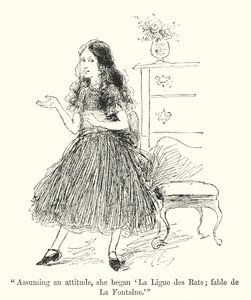 Charlotte Bronte (lito) tarafından Jane Eyre için illüstrasyon by Edmund Henry Garrett