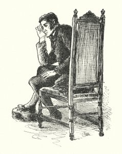 Charlotte Bronte (lito) tarafından Jane Eyre için illüstrasyon by Edmund Henry Garrett