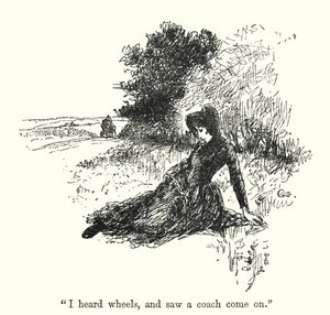 Charlotte Bronte (lito) tarafından Jane Eyre için illüstrasyon by Edmund Henry Garrett