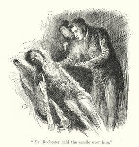 Charlotte Bronte (lito) tarafından Jane Eyre için illüstrasyon by Edmund Henry Garrett