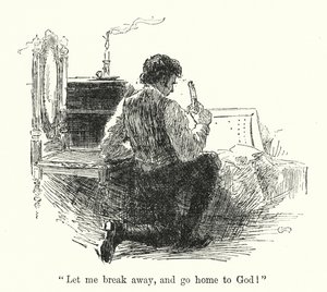 Charlotte Bronte tarafından Jane Eyre için illüstrasyon (lito) by Edmund Henry Garrett