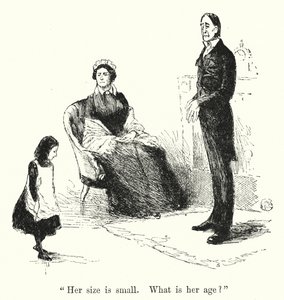 Charlotte Bronte (lito) tarafından Jane Eyre için illüstrasyon