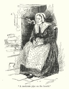 Charlotte Bronte (lito) tarafından Jane Eyre için illüstrasyon by Edmund Henry Garrett