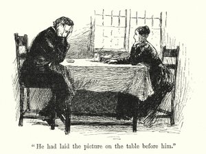 Charlotte Bronte (lito) tarafından Jane Eyre için illüstrasyon by Edmund Henry Garrett