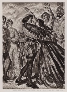 Hiçbir Şey Hakkında Çok Ado, Act V, Sc 4 (lito) by Edmund Joseph Sullivan