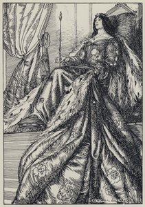 Tennyson, A Dream of Fair Women ve Diğer Şiirler için İllüstrasyon by Edmund Joseph after Sullivan