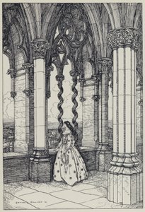 Tennyson, A Dream of Fair Women ve Diğer Şiirler için İllüstrasyon by Edmund Joseph after Sullivan
