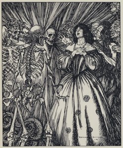 Tennyson, A Dream of Fair Women ve Diğer Şiirler için İllüstrasyon by Edmund Joseph after Sullivan