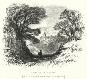 Whitkirk, Leeds yakınlarında (gravür)