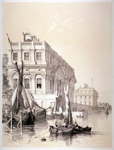Kraliyet Donanma Hastanesi, Greenwich, Londra, 1838. by Edmund Patten
