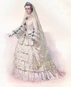 Gelinlik içindeki İmparatoriçe Eugenie, 1853, 1902