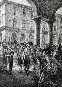 Torino oyun salonları altında buluşma, Fırtına, Satet, Torino için illüstrasyon by Edoardo Calandra