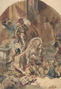 Katliam de Nesle 1472, 19. yüzyıl. by Édouard Alexandre Odier