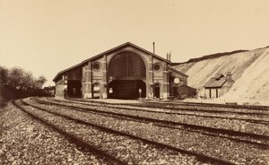 Longueau istasyonu, 1855. by Édouard Baldus