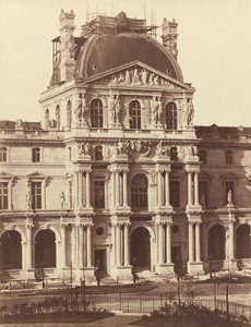 Louvre'un görünümü, 1855-1857. by Édouard Baldus