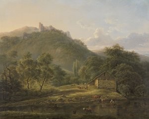 Sambre Nehri üzerinde by Edouard Delvaux