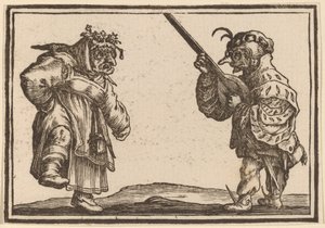 Udlu Dansçılar by Edouard Eckman after Jacques Callot