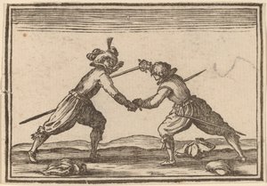 Kılıçlı Düello by Edouard Eckman after Jacques Callot