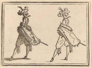 Beyefendi yandan bakıldığında by Edouard Eckman after Jacques Callot