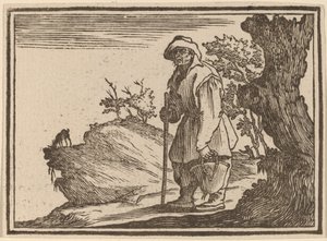 Çuvallı Köylü by Edouard Eckman after Jacques Callot