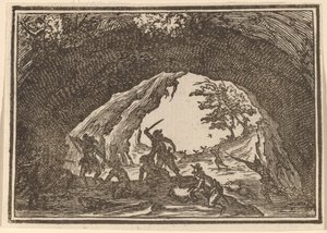 Soygunculara Saldıran Askerler by Edouard Eckman after Jacques Callot