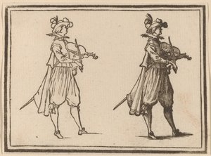 Kemancı by Edouard Eckman after Jacques Callot