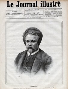 Alfred Grevin (1827-1892) heykeltıraş, karikatürist, karikatürist, karikatürist ve Fransız tiyatro kostümleri tasarımcısı - Nadar