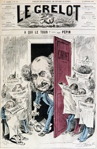 (Gazete sansürü üzerine karikatür) - Pépin tarafından, 18/02/1877 tarihli “” Le Grelot”ta
