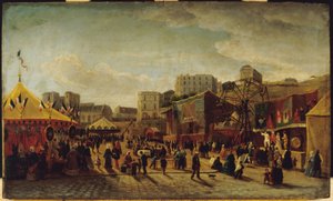 Lunapark, Place Saint-Pierre, Montmartre by Edouard Hubert