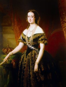 Fransız İmparatoriçesi Eugenie by Edouard Louis Dubufe