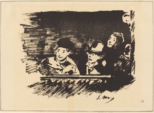 Au Paradis Balkonda, 19. yüzyılın sonlarında. by Édouard Manet