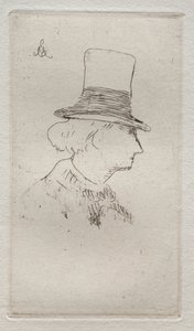 Profilde Baudelaire. by Édouard Manet