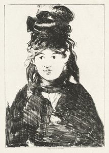 Berthe Morisot, 1872. by Édouard Manet