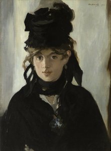 Bir Buket Menekşe ile Berthe Morisot, c. 1880 by Édouard Manet