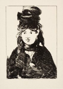 Berthe Morisot, c.1872 by Édouard Manet