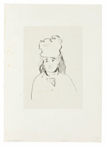 Siluet Berthe Morisot by Édouard Manet