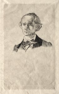 Charles Baudelaire, 1865. by Édouard Manet